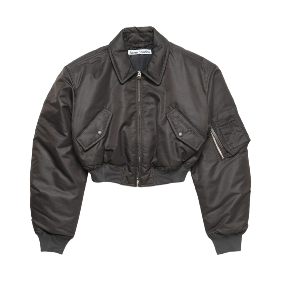 A90603-AA2 (W) Acne Studios Bomber Jacket Anthracite Grey