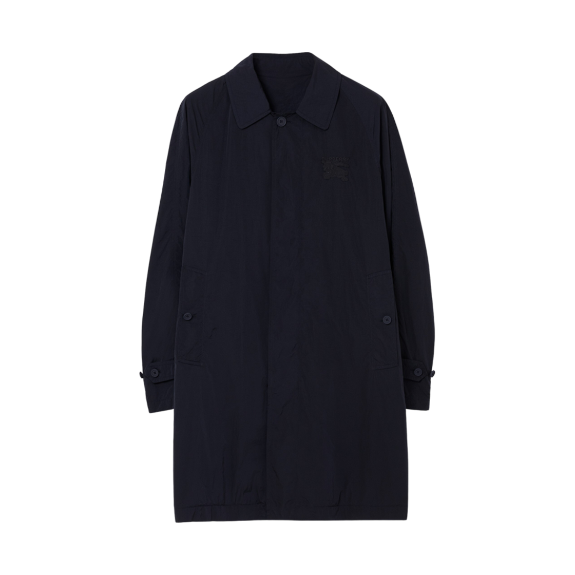 버버리 EKD 아플리케 나일론 카 코트 스모크드 네이비(Burberry EKD Applique Nylon Car Coat Smoked Navy) - 1