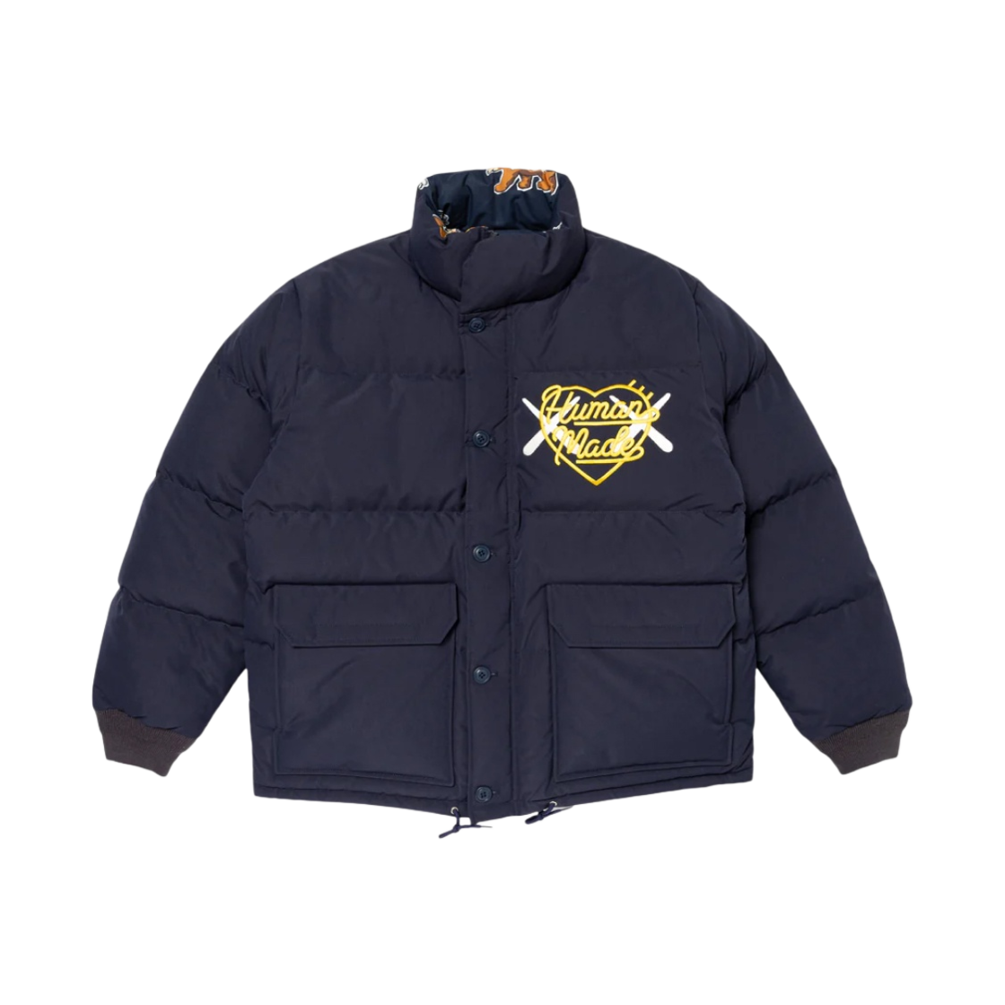 휴먼 메이드 x 카우스 다운 자켓 네이비