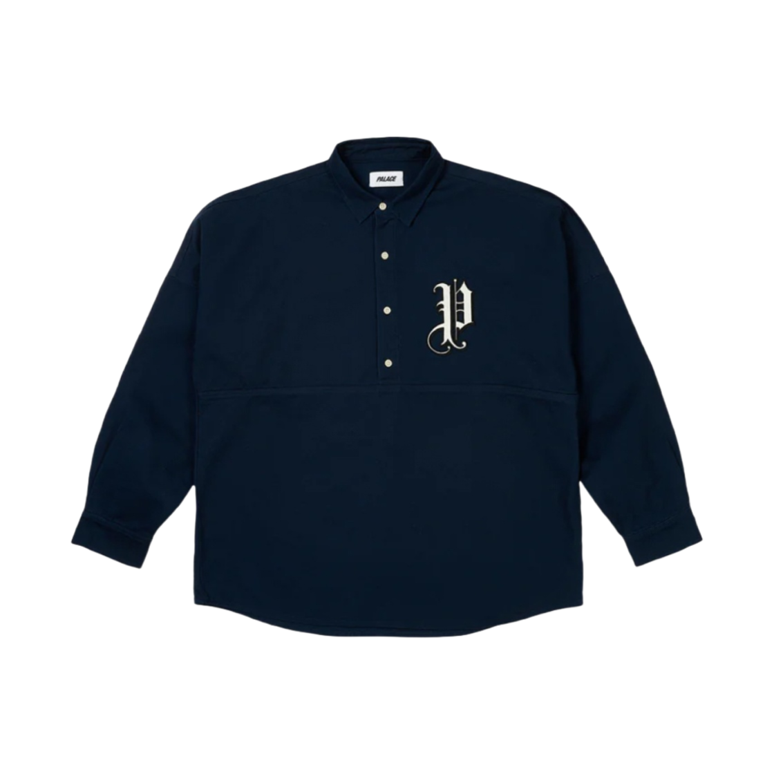팔라스 올드 잉글리쉬 오버셔츠 네이비 - 23FW(Palace Old English Overshirt Navy - 23FW) - 1