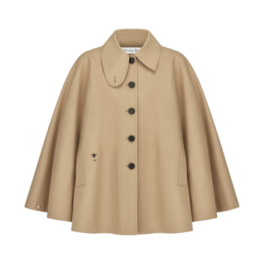 (W) 디올 케이프 코튼 개버딘 베이지((W) Dior Cape Cotton Gabardine Beige) - 1