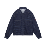 Cav Empt MAJ Dam Denim Short Zip Jacket Cords Blue - 24SS