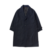 Kapital Twill Aged Wool Cavalier Coat Indigo
