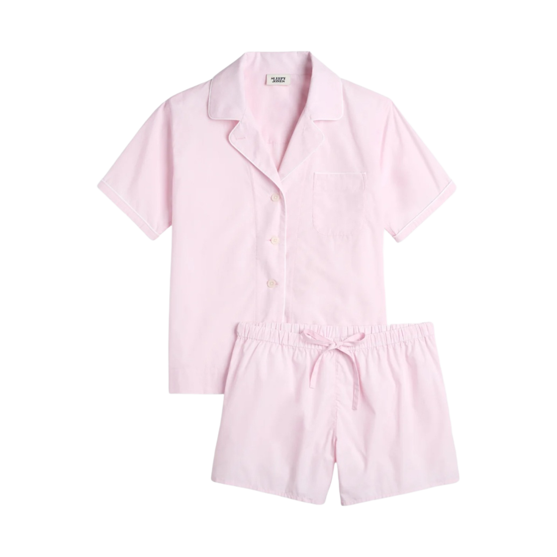 (W) 슬리피존스 코리타 파자마 세트 핑크 엔드 온 엔드((W) Sleepy Jones Corita Pajama Set Pink End on End)