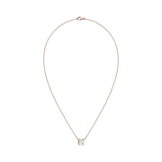 (W) Hermes Mini Pop H Pendant Rose Gold & Bleu Zephyr