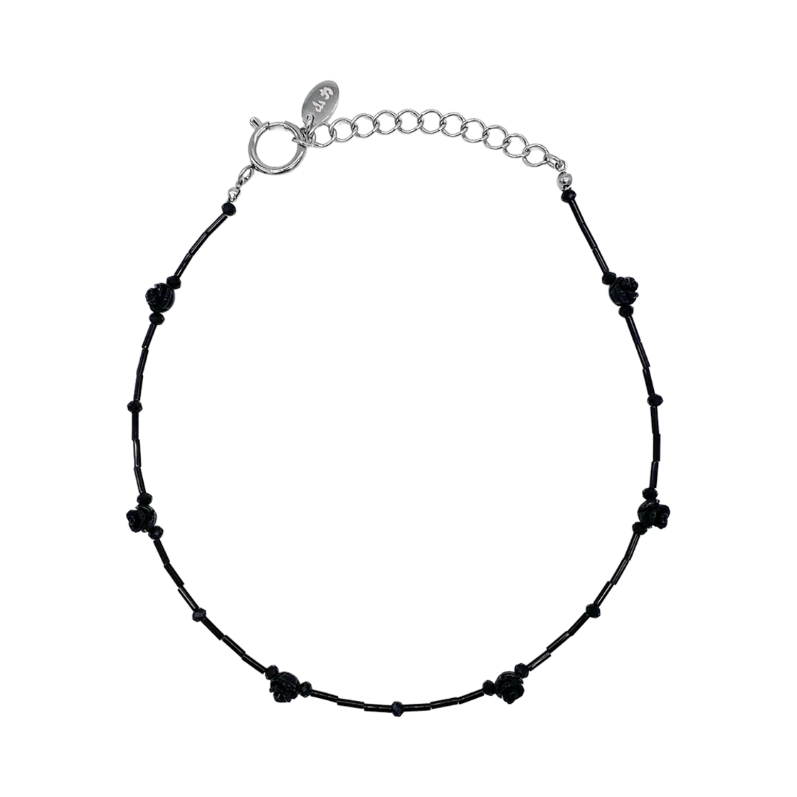 산리 블랙 로즈 초커(SANLI Black Rose Choker)
