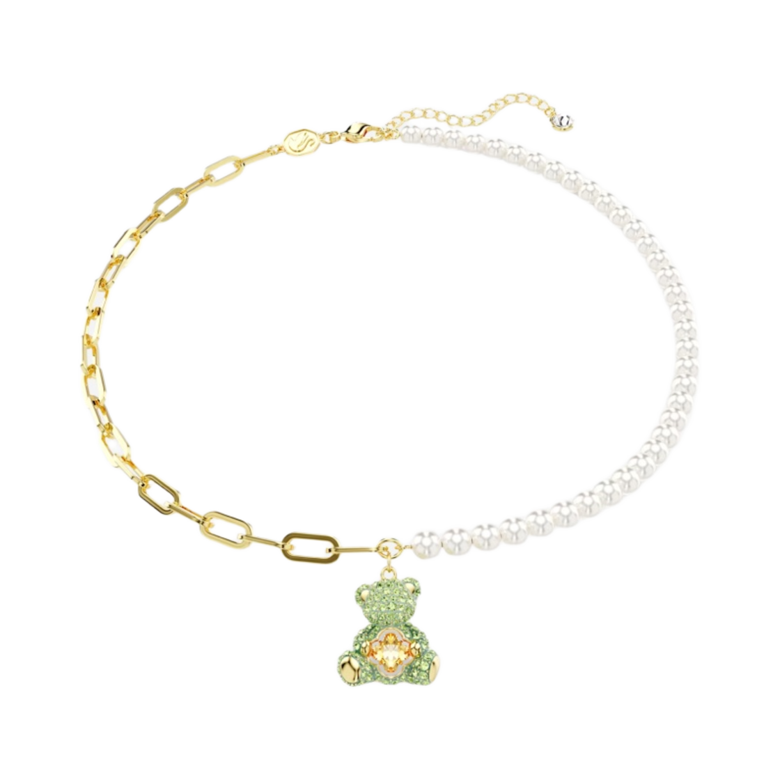 5669162 (W) Swarovski Teddy Pendant Multicolored Gold Plated