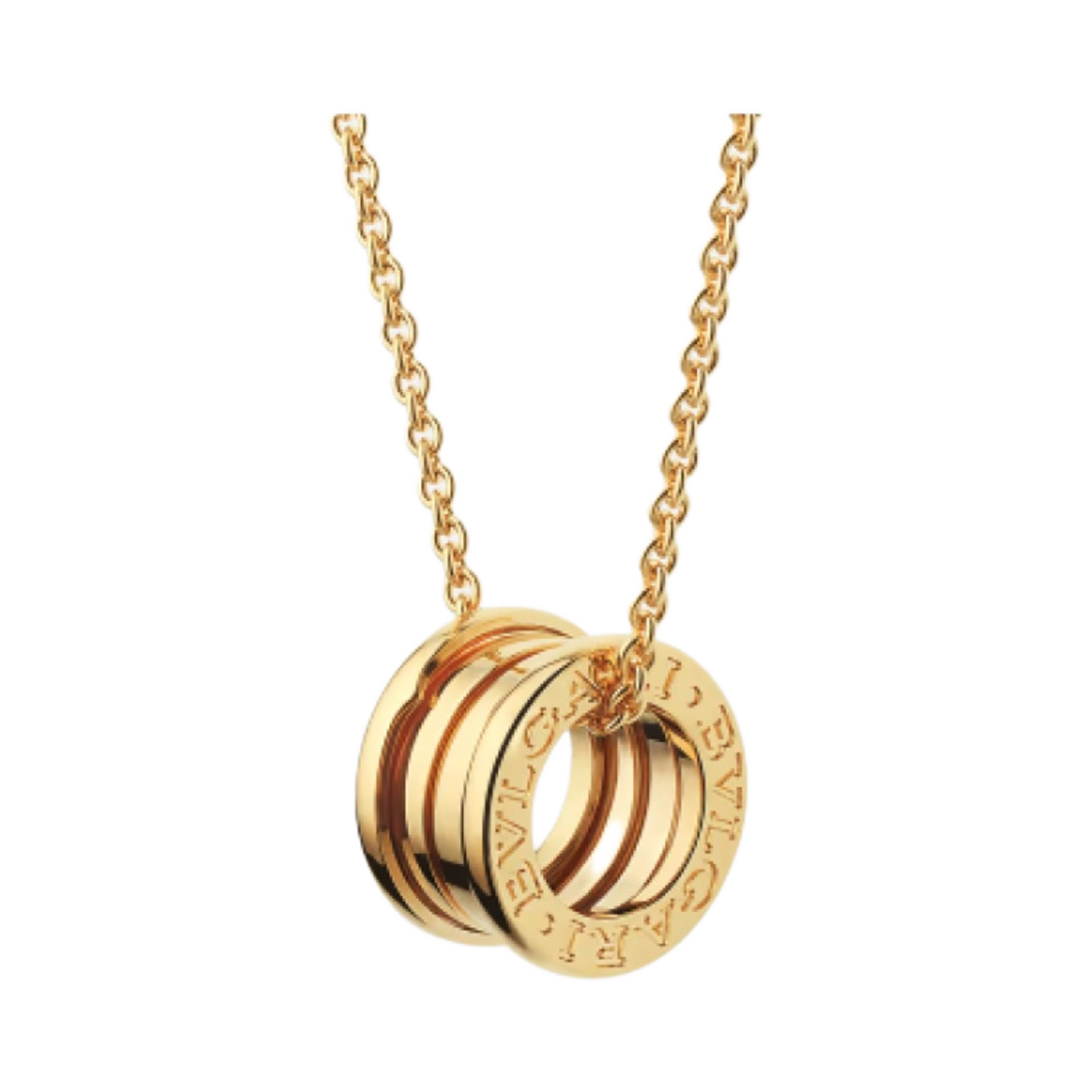 352814 Bulgari B.Zero1 Necklace Small Round Pendant Yellow Gold