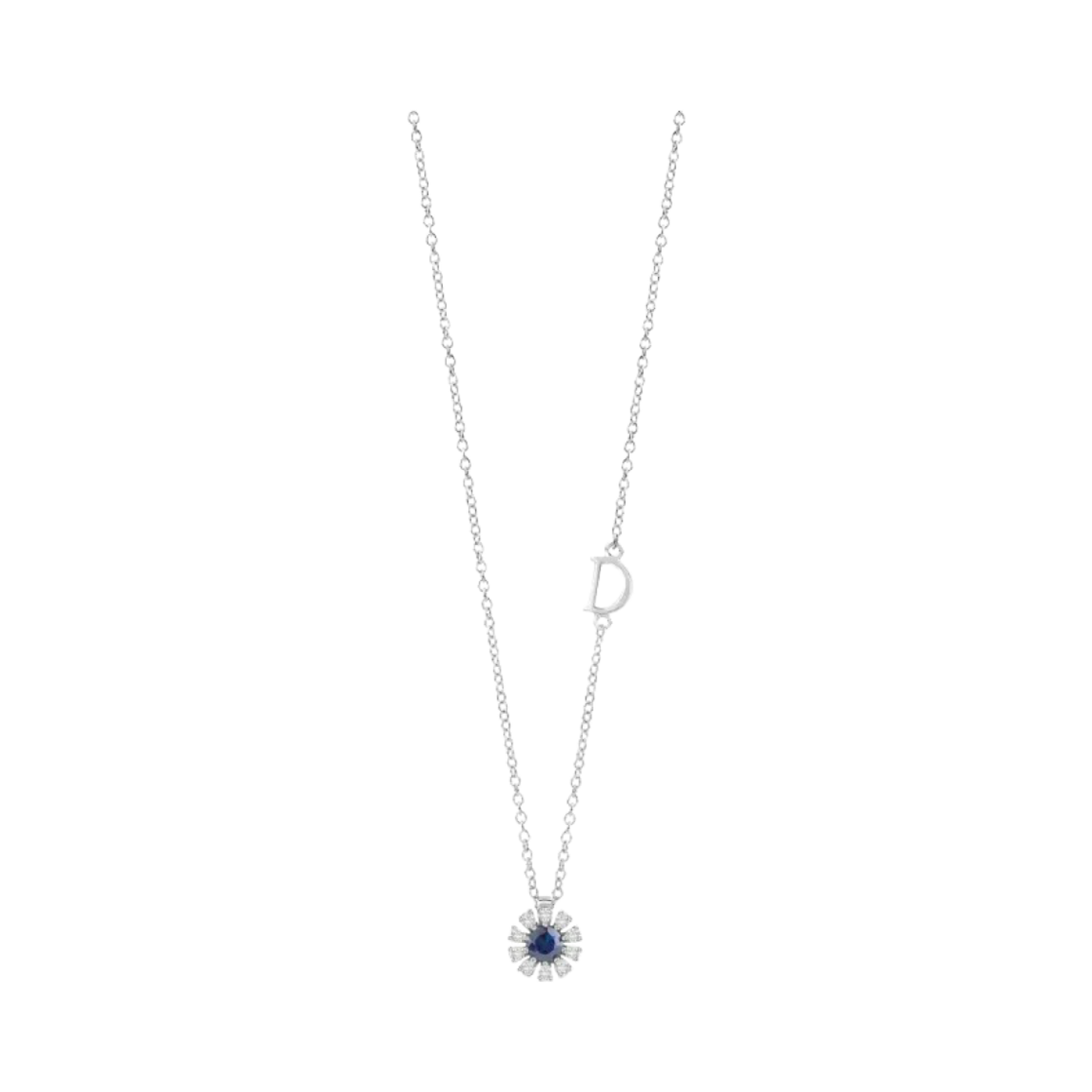 다미아니 마르게리타 다이아몬드 사파이어 네클리스 화이트 골드(Damiani Margherita Diamonds Sapphires Necklace White Gold)