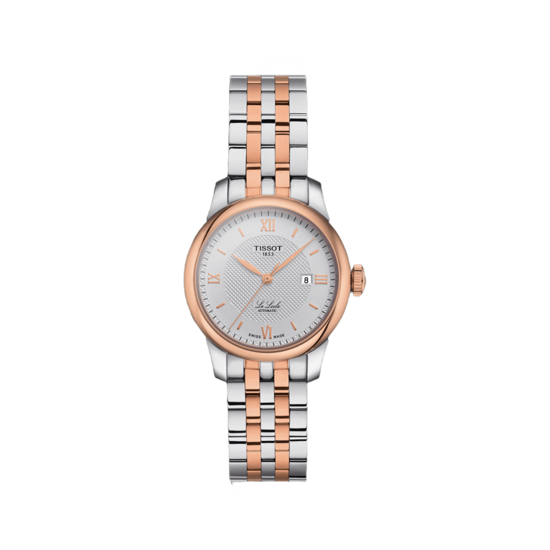 티쏘 르 로끌 오토매틱 레이디 29mm 스테인리스 스틸 로즈 골드 실버(Tissot Le Locle Automatic Lady 29mm Stainless Steel Rose Gold Silver) - 1