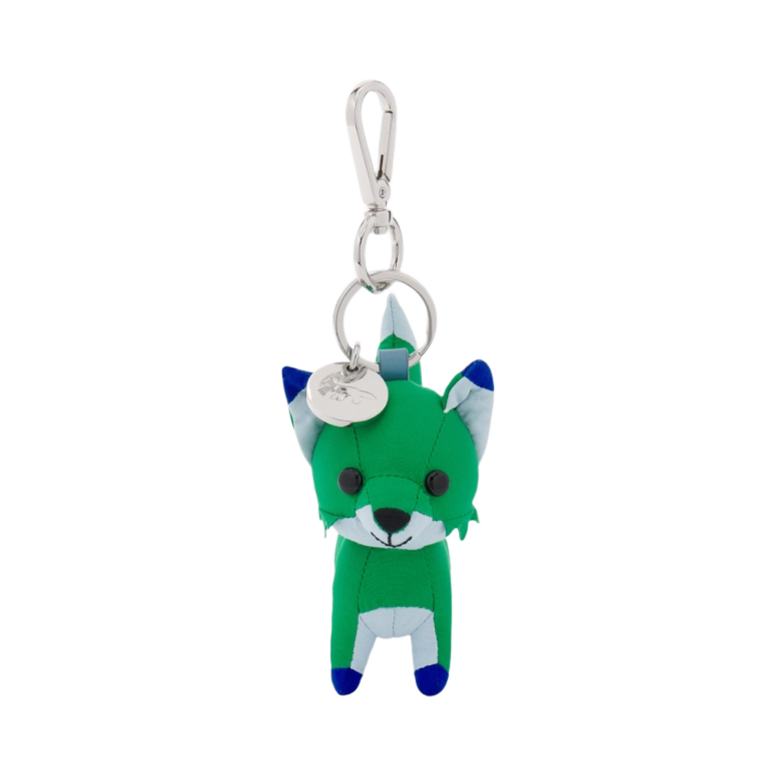 메종 키츠네 스몰 컬러블락 폭스 백 참 그래스 그린(Maison Kitsune Small Colorblock Fox Bag Charm Grass Green) - 1
