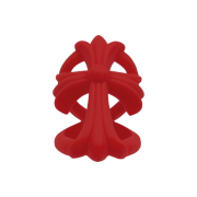 Chrome Hearts Silichrome Infinity CH Cross Ring Red - 2022/2023