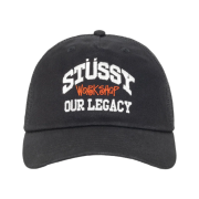 Stussy x Our Legacy Work Shop Low Profile Trucker Cap Black