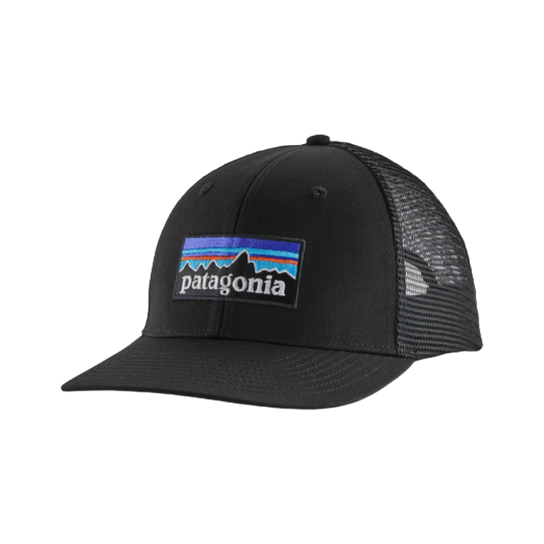 파타고니아 P-6 로고 트러커 햇 블랙(Patagonia P-6 Logo Trucker Hat Black)