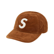 Supreme Velvet S Logo 6-Panel Cap Tan - 20FW