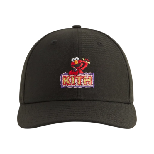 KHM050914-001 Kith x  New Era x Sesame Street Elmo 59Fifty Low Profile Fitted Black