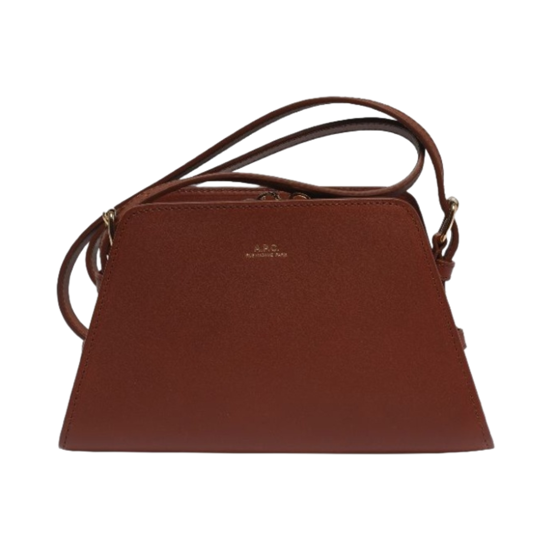 PXAWV-F61747-CAD A.P.C. Tetra Small Bag Nut Brown - 대표 이미지 #1