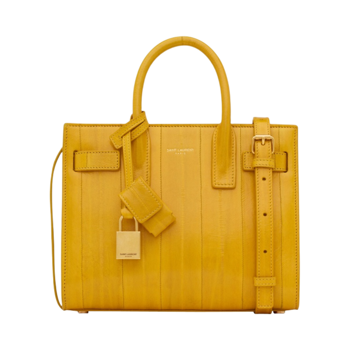 생로랑 삭 드 주르 나노 일 미모사 옐로우(Saint Laurent Sac De Jour Nano in Eel Mimosa Yellow) - 1