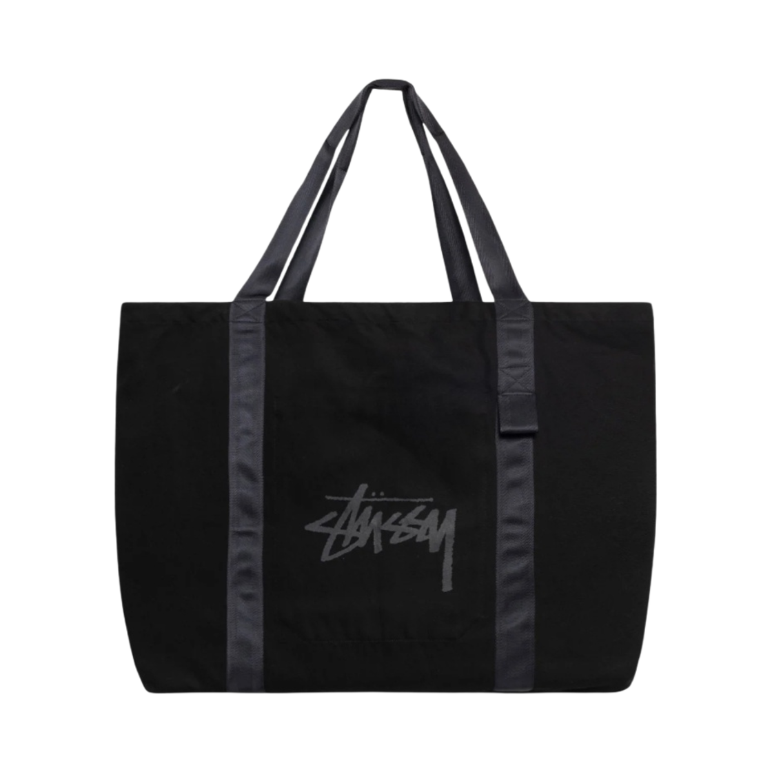 스투시 x 아워레가시 워크샵 빅 비치 토트백 블랙 헤비 트윌(Stussy x Our Legacy Work Shop Big Beach Tote Bag Black Heavy Twill)