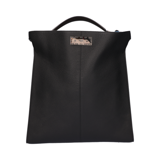 IT9DR5VALMM5 Fendi Peekaboo Tote Bag Leather Black