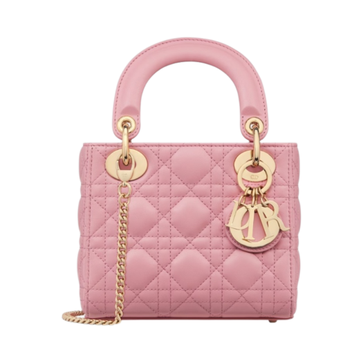 Dior Mini Lady Bag Mellocotton Pink Cannage Lambskin