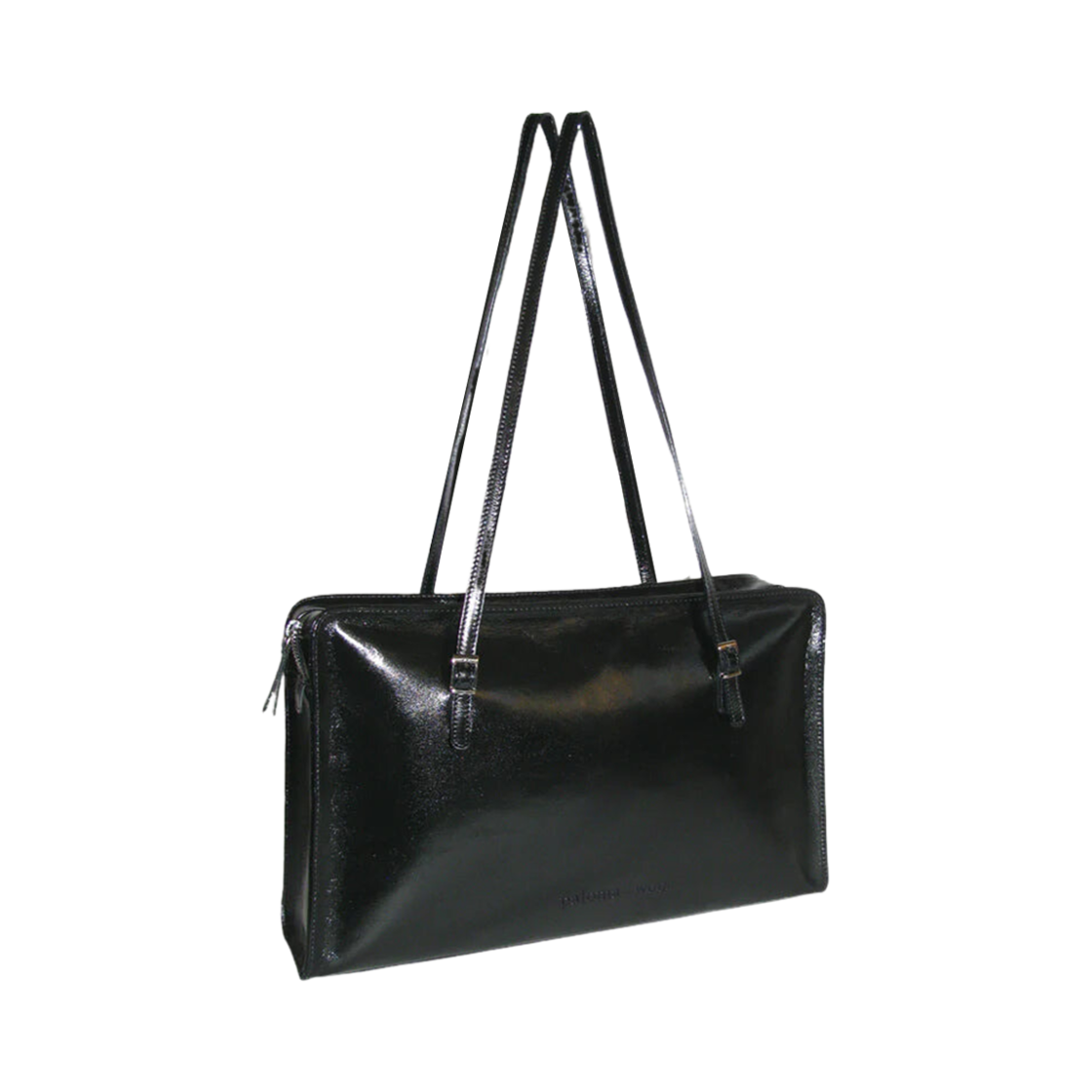 NR0092 Paloma Wool Caye Leather Classic Shoulder Bag Black