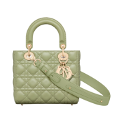 Dior Small Lady Bag My ABCDior Cannage Lambskin Ethereal Green