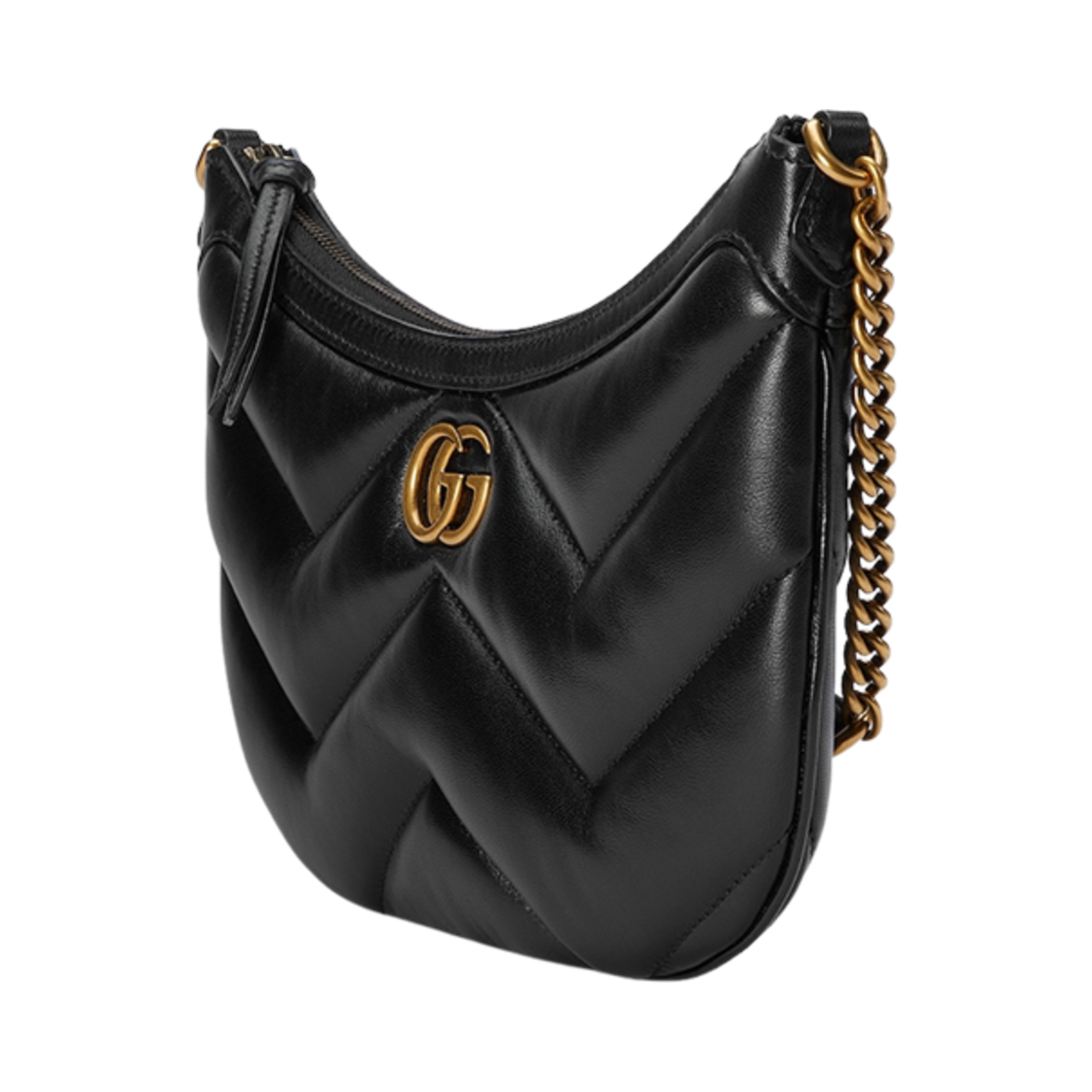 구찌 GG 마몽 스몰 숄더백 블랙 레더(Gucci GG Marmont Small Shoulder Bag Black Leather) - 2