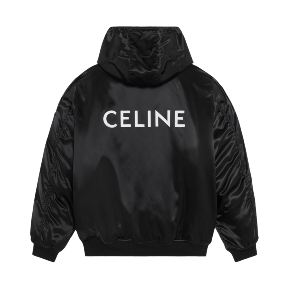 셀린느 사틴 피니쉬 나일론 봄버 자켓 블랙(Celine Bomber Jacket in Satin Finish Nylon Black) - 2
