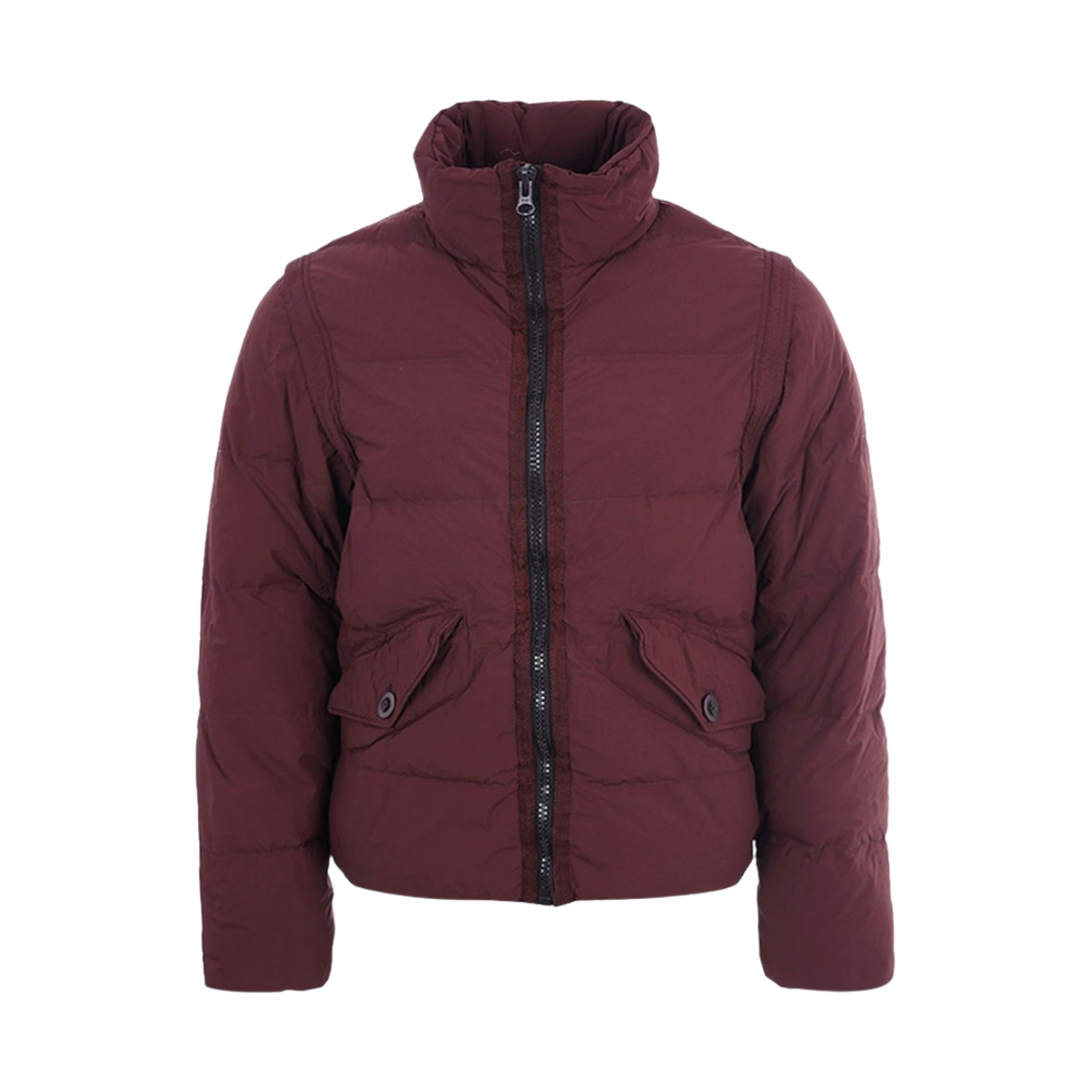 23CTCUC03038-003780-596 Ten C Austral Down Vest Jacket Blackberry