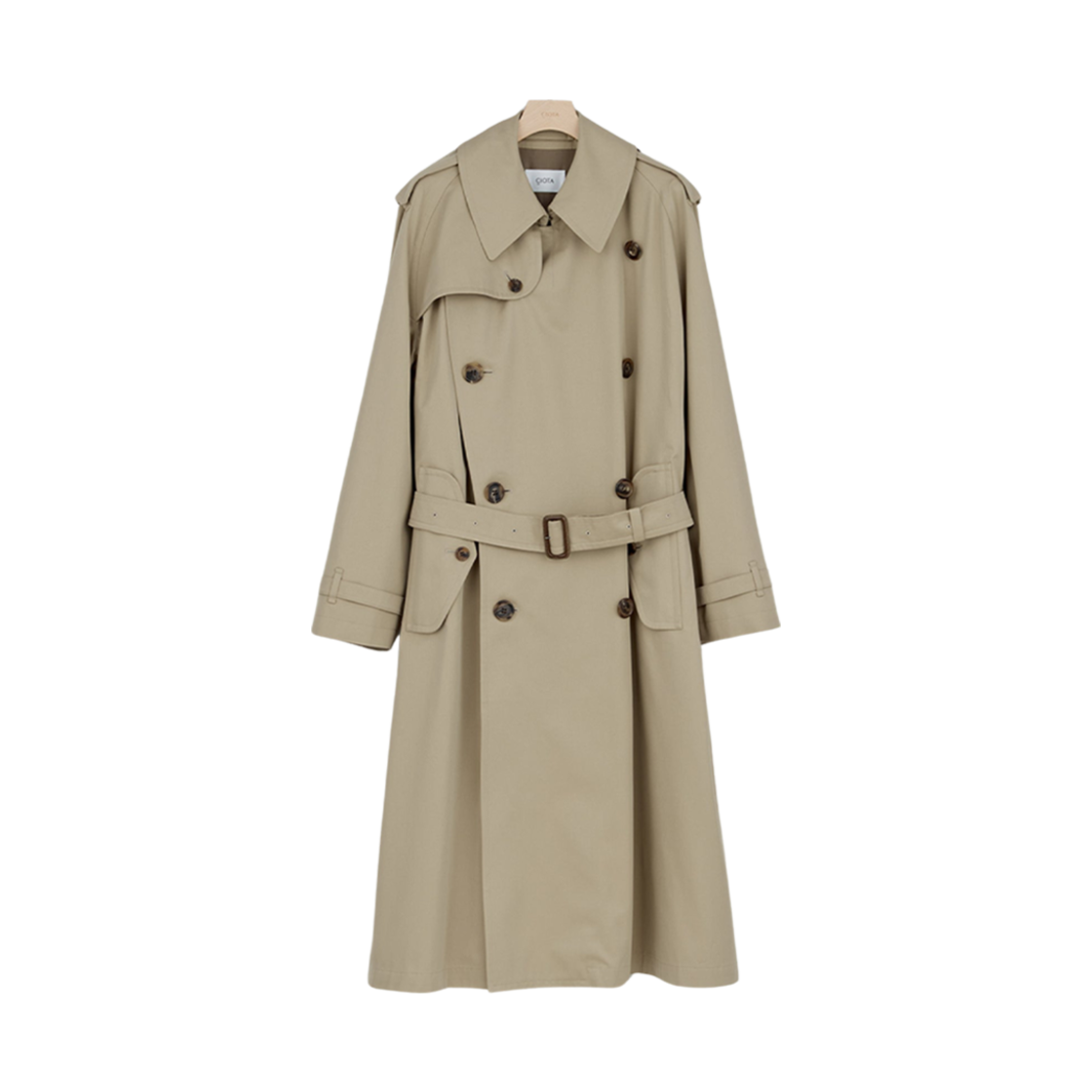 COLM-117 Ciota Trench Coat Gabardine Fabric Beige