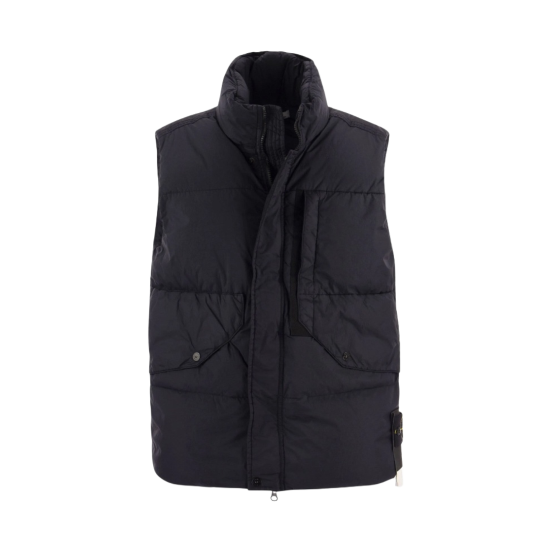 스톤 아일랜드 G0423 가먼트 다이드 크링클랩스 라사이클 나일론 다운 베스트 네이비 블루 - 23FW(Stone Island G0423 Garment Dyed Crinkle Reps Recycled Nylon Down Vest Navy Blue - 23FW) - 1