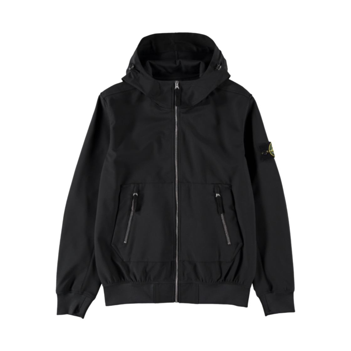 스톤 아일랜드 40727 라이트 소프트 쉘 후드 자켓 블랙 - 21SS