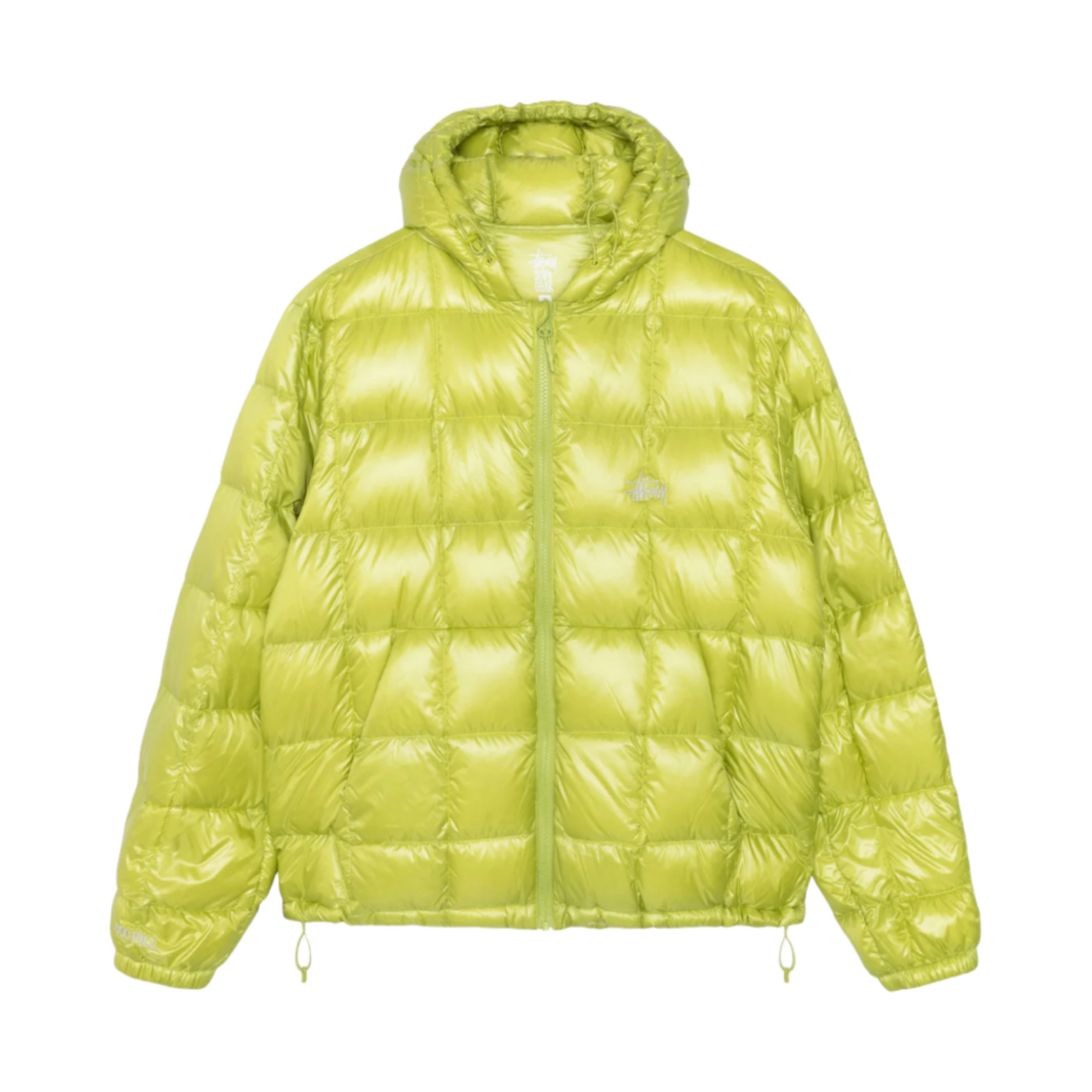 스투시 미드웨이트 후드 퍼퍼 라임(Stussy Midweight Hooded Puffer Lime)