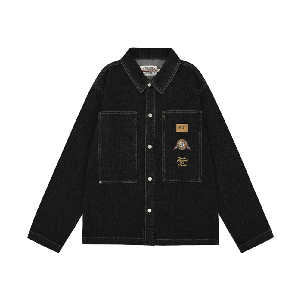 EP5SN3SH00110 EPT Patch Pocket Denim Shirt Black