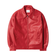 QT8 Garments TL Synthetic Leather Single Jacket Red