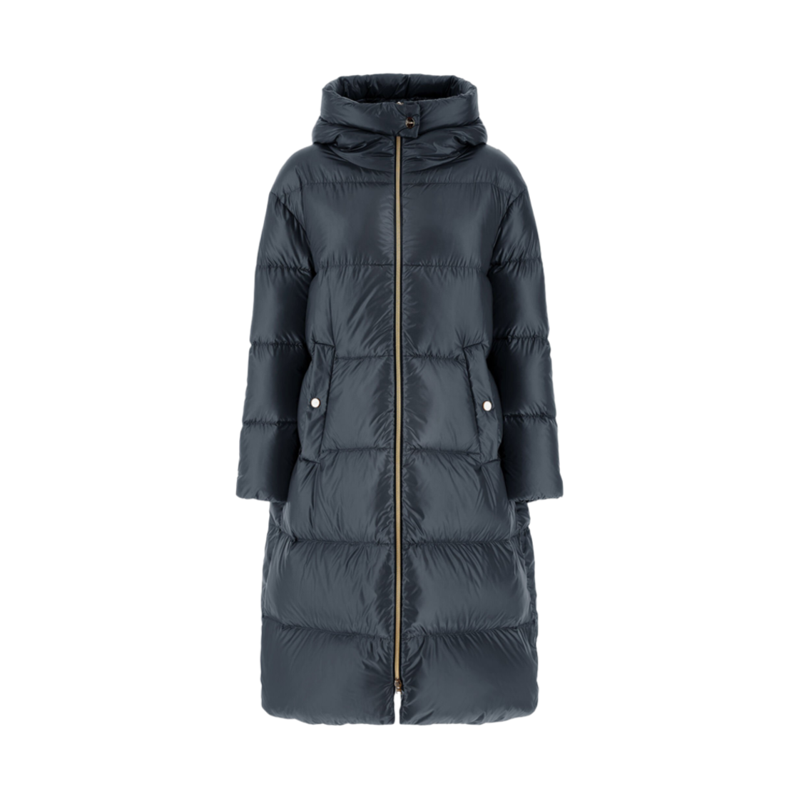 PI001519D-12017Z-9200 (W) Herno Parka In Nylon Ultralight Navy Blue