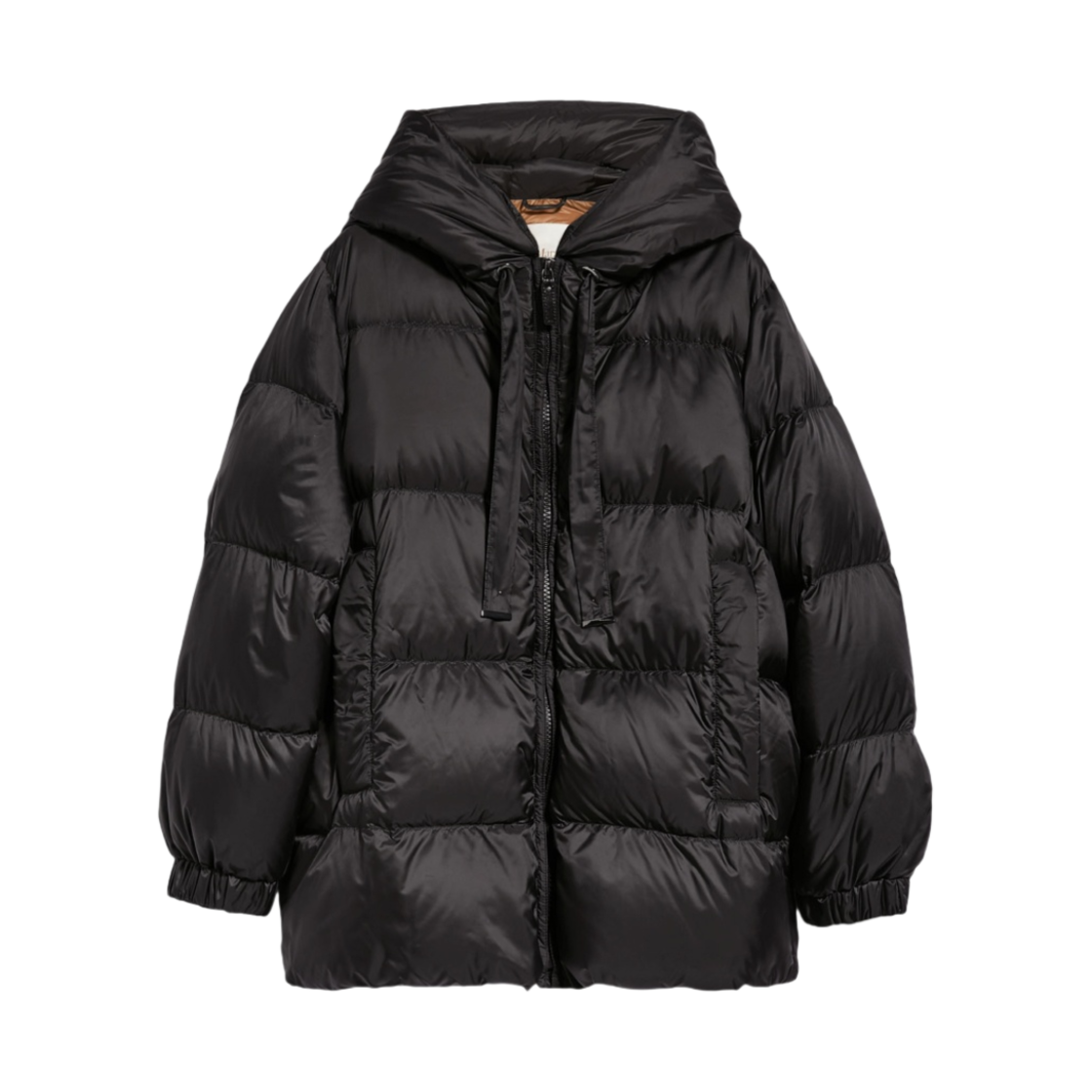 (W) 막스마라 더 큐브 세이아 퀼티드 다운 자켓 방수 소재 캔버스 블랙((W) Max Mara The Cube Seia Quilted Down Jacket in Water-Resistant Canvas Black)