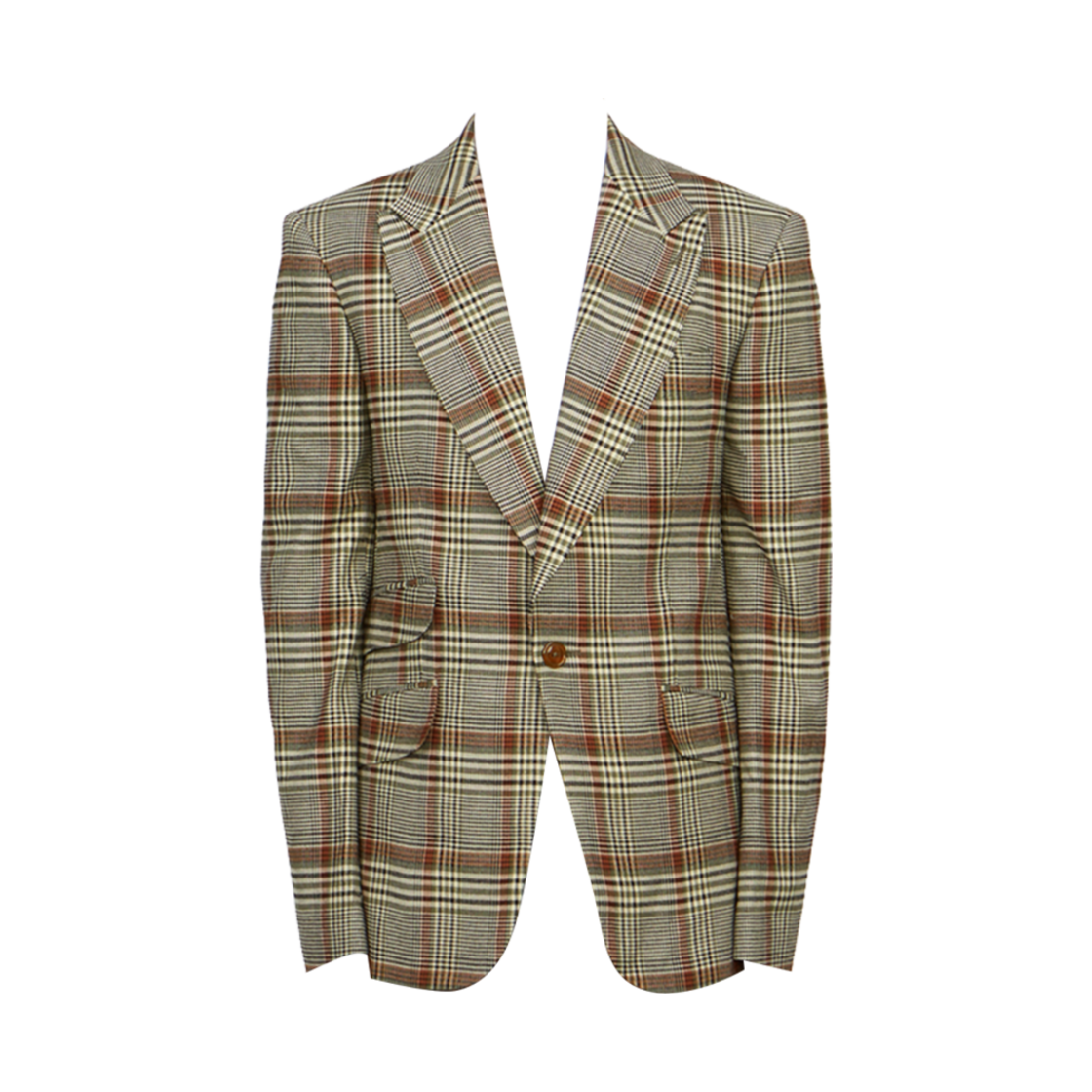 2301001B-W00M6-M202 Vivienne Westwood Check Blazer Jacket Beige
