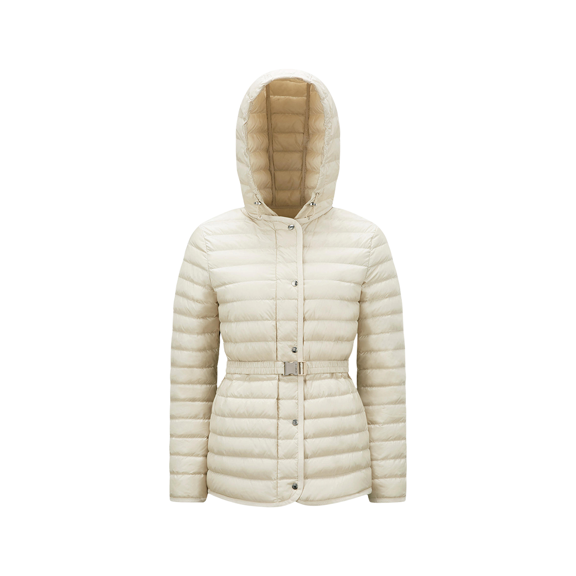 25SS MONCLER Hede ホワイトアイボリー W) 몽클레르 헤드 후드 쇼트 다운 자켓 화이트 아이보리 - 25SS