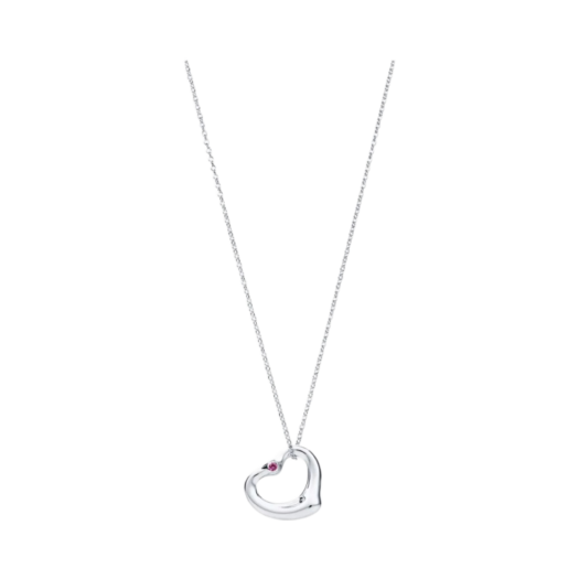 Tiffany & Co. Elsa Peretti Open Heart Pendant Sterling Silver
