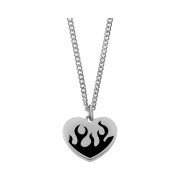 Nonenon Flame Love Necklace Black