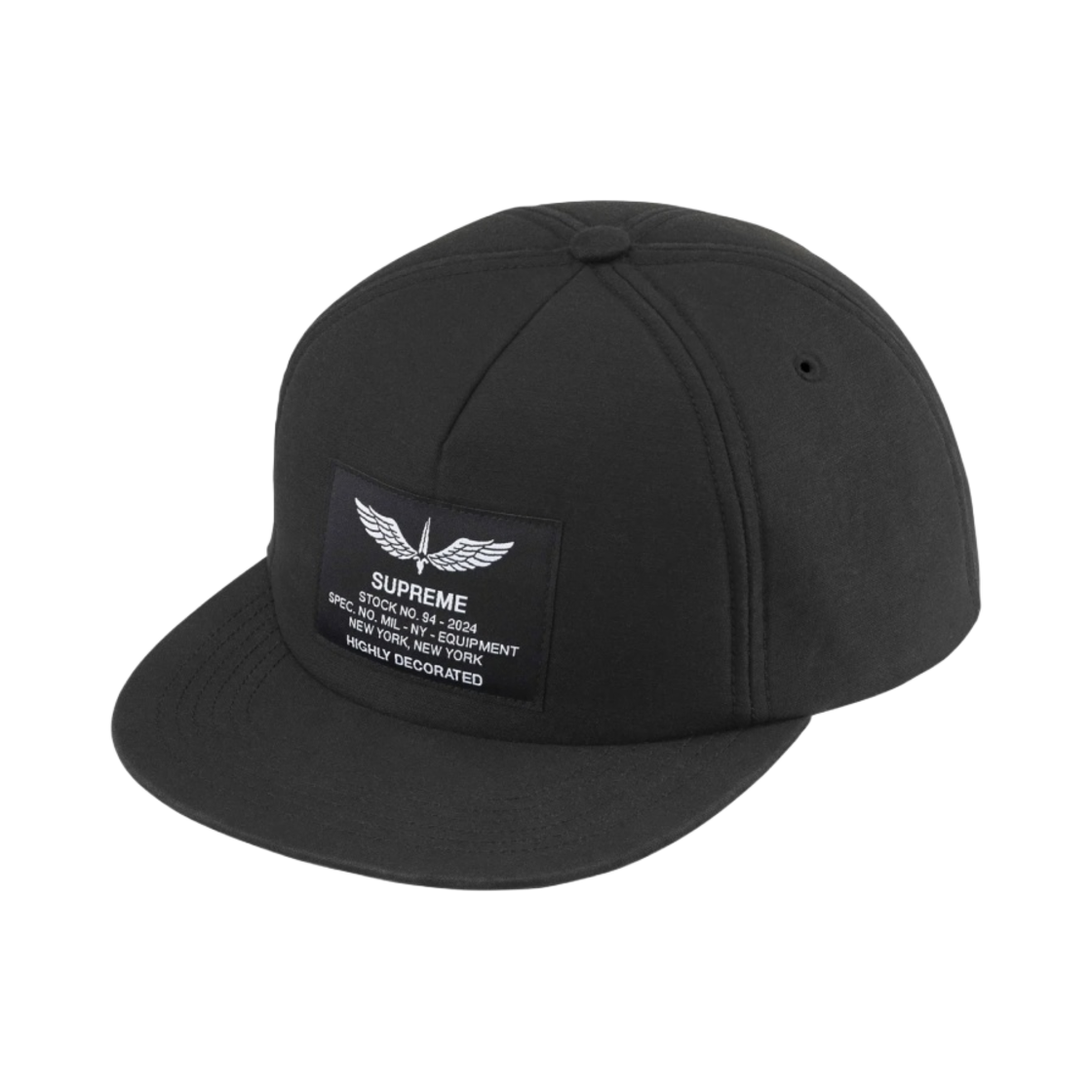 - Supreme Surplus 5-Panel Black - 24SS