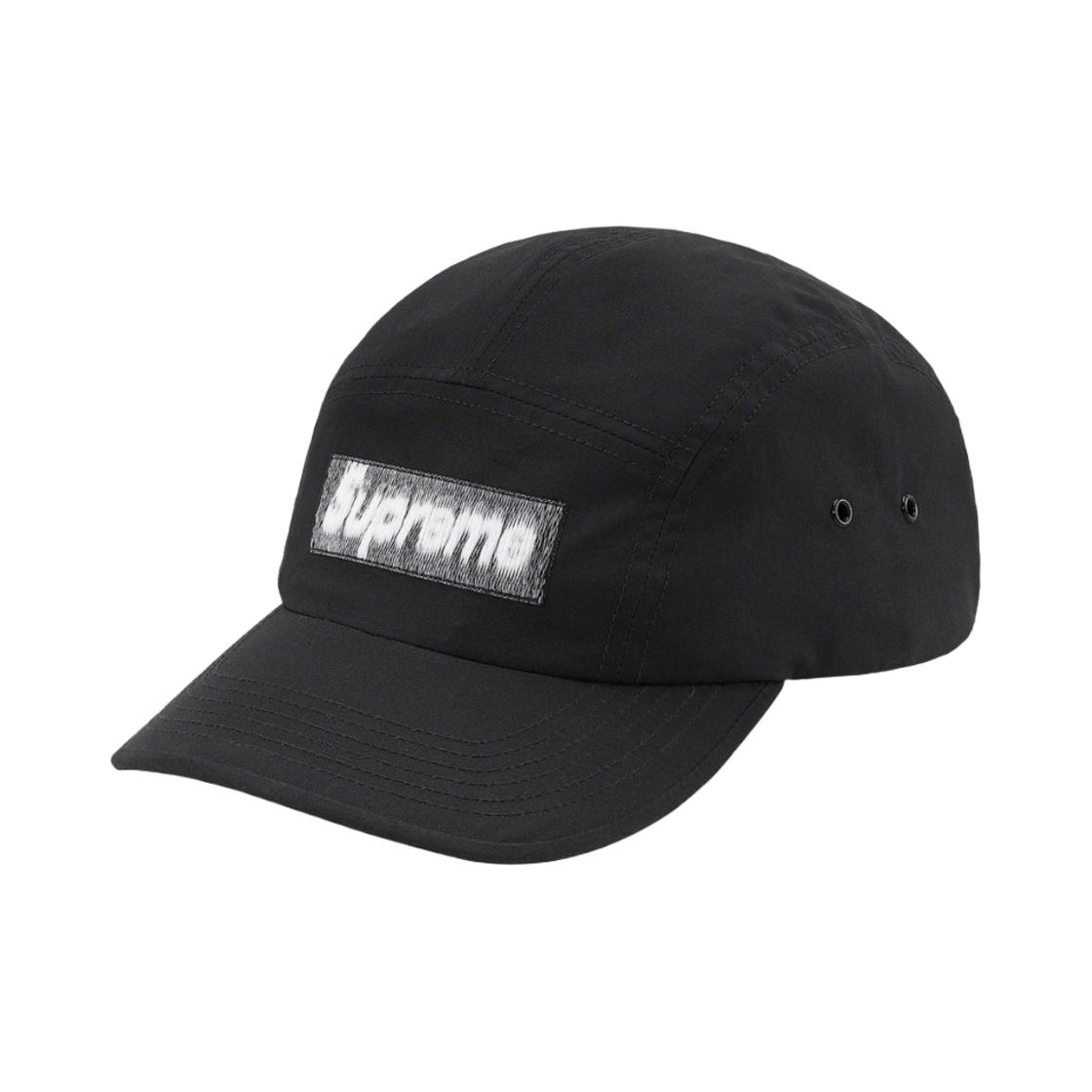 슈프림 리버스드 라벨 캠프캡 블랙 - 21SS