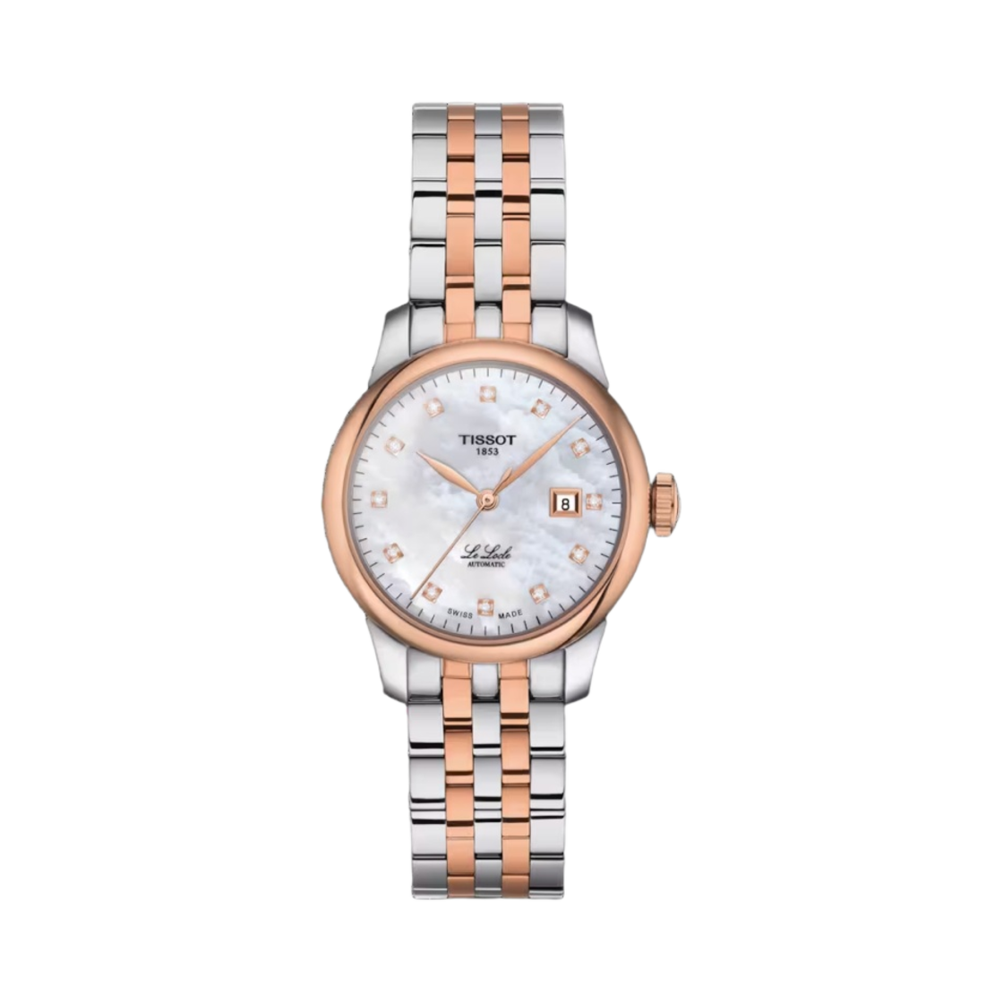 티쏘 르 로끌 오토매틱 레이디 29mm 스틸 로즈 골드 화이트(Tissot Le Locle Automatic Lady 29mm Steel Rose Gold White) - 1