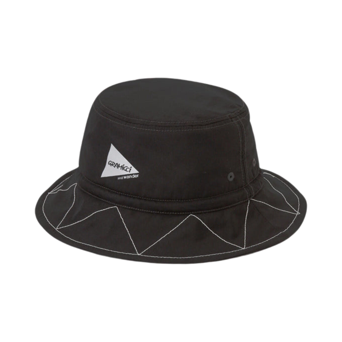 앤드 원더 x 그라미치 지그재그 스티치 햇 블랙(And Wander x Gramicci Zigzag Stitch Hat Black)
