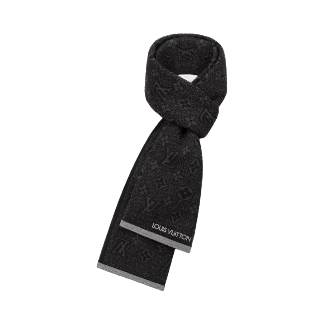 M73468 Louis Vuitton My Monogram Eclipse Muffler Gray