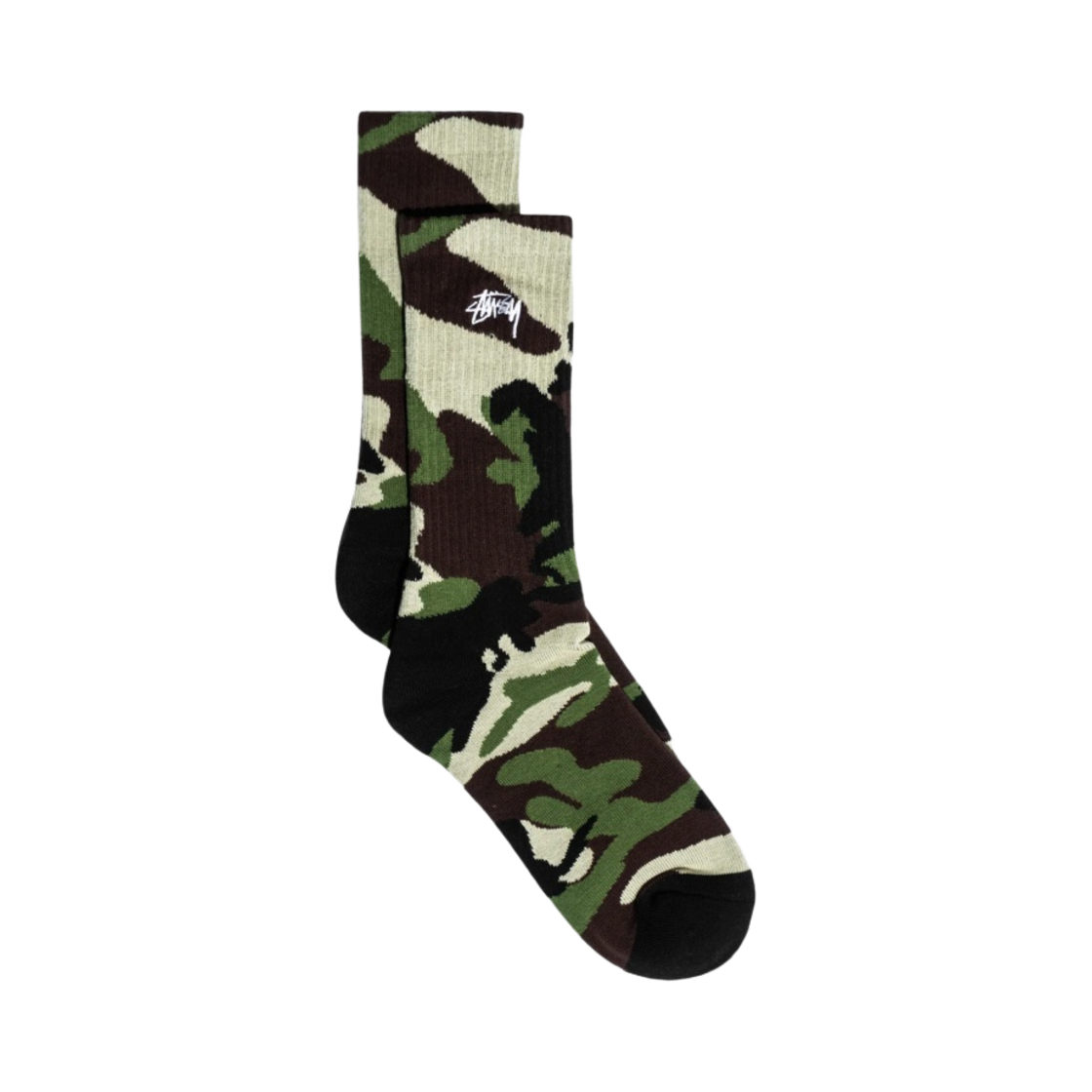 스투시 스탁 카모 삭스 우드랜드 카모(Stussy Stock Camo Socks Woodland Camo) - 1