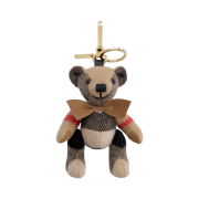 Burberry Bow Tie Thomas Bear Key Charm Camel