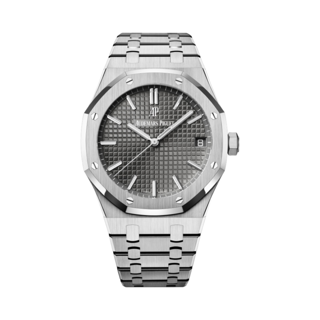 오데마 피게 로얄 오크 셀프와인딩 스틸 41mm 브레이슬릿 슬레이트 그레이(Audemars Piguet Royal Oak Selfwinding 41mm Steel Bracelet Slate Grey)